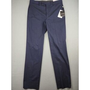 Lauren Ralph Lauren Dress Pants Mens 34x34 Blue Stripe Ultraflex Classic NWT